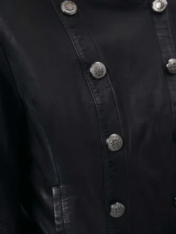 DANTE6 D6Ames Cropped Leather Jacket Discount