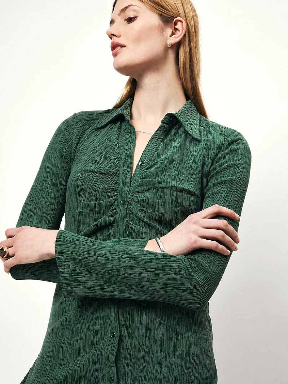DANTE6 D6Candice Plisse Shirt Sale