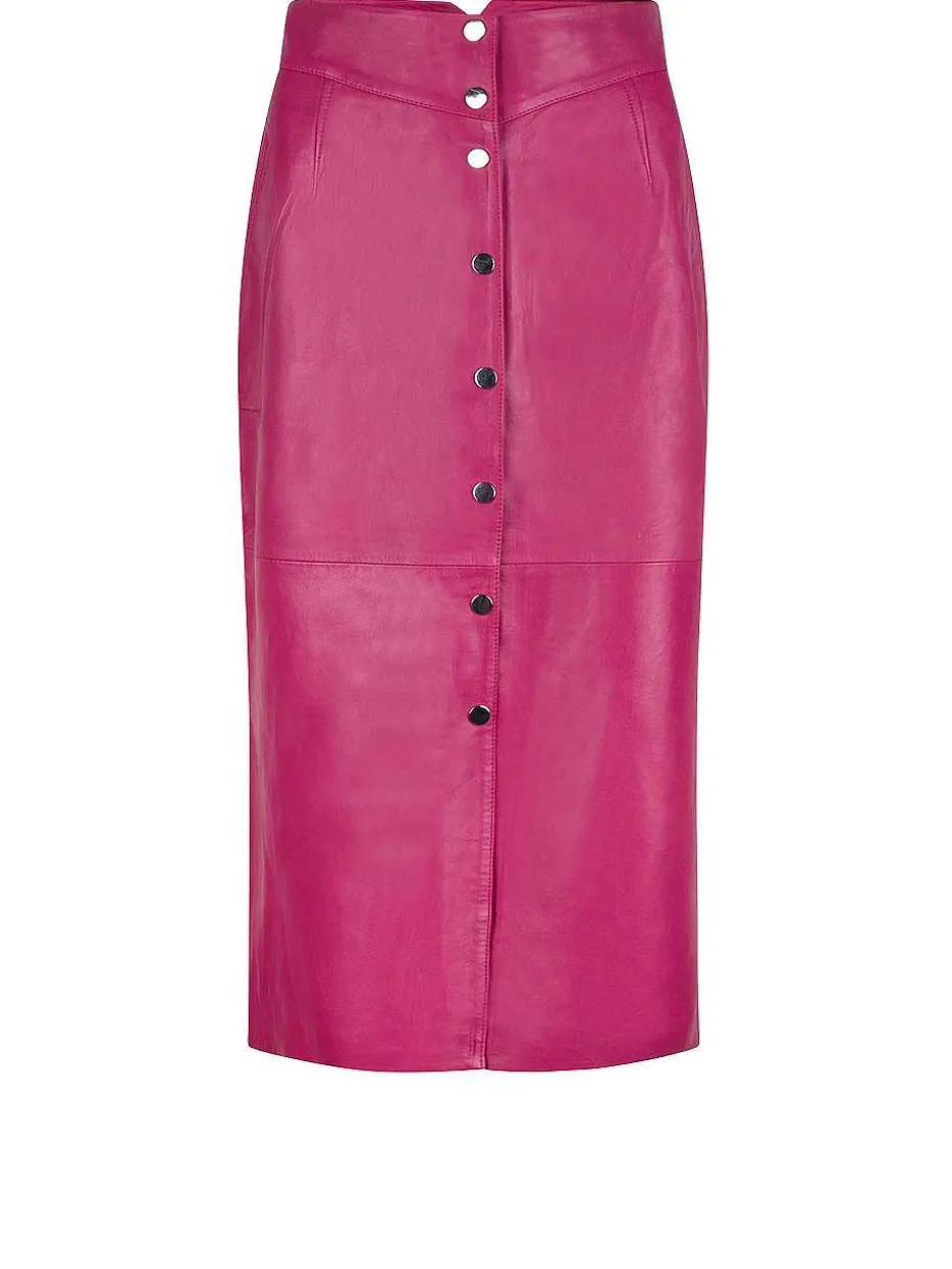 DANTE6 D6Davinia Leren Skirt Discount