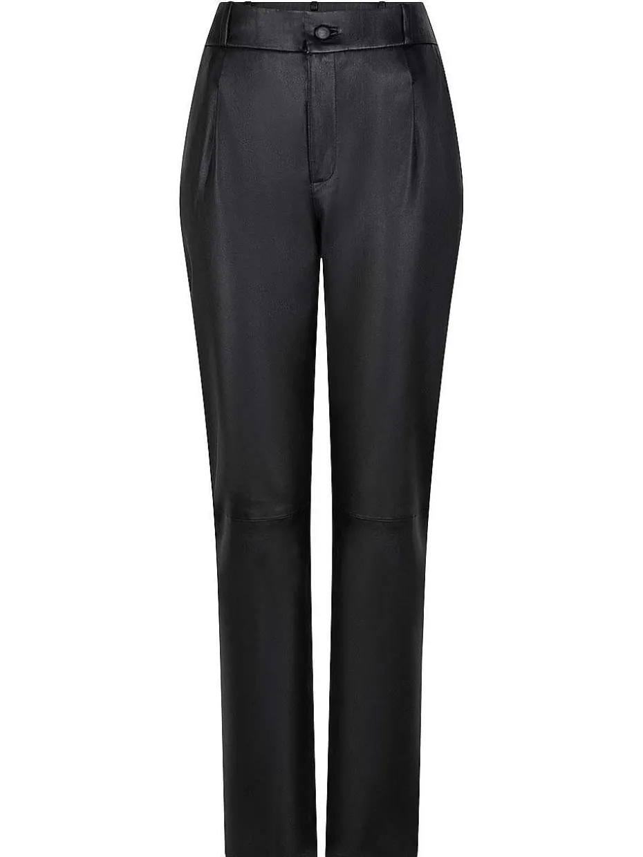 DANTE6 D6Farren Loose Leather Pants Fashion