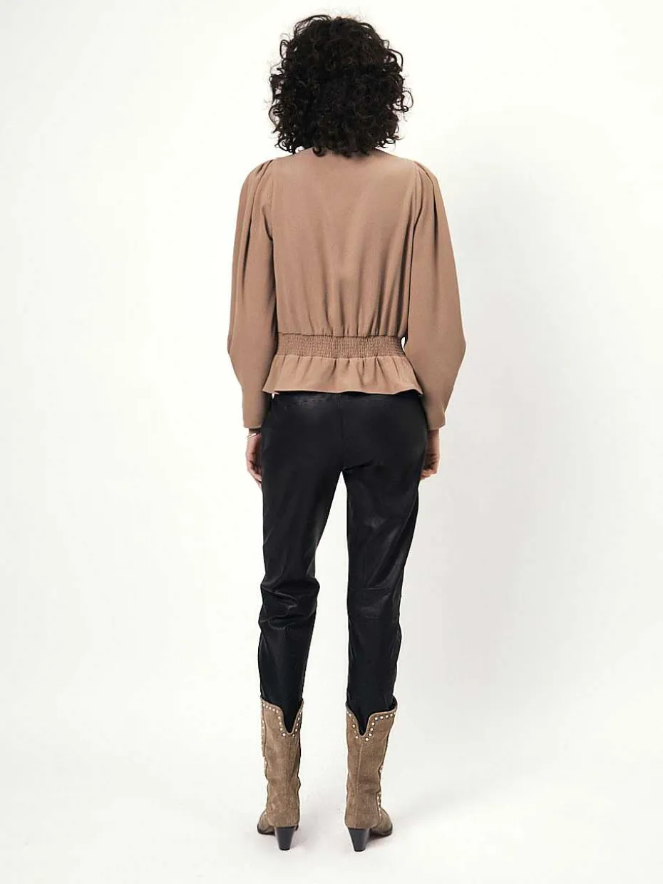 DANTE6 D6Farren Loose Leather Pants Fashion