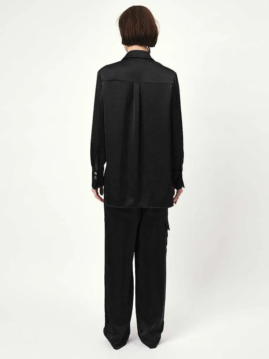 DANTE6 D6Harlow Satin Wide Pants Flash Sale