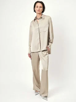 DANTE6 D6Harlow Satin Wide Pants Shop