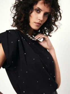 DANTE6 D6Idety Studded Rhinestone Tee Shop