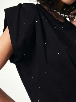 DANTE6 D6Idety Studded Rhinestone Tee Shop