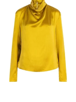 DANTE6 D6Ipsum Silk Drapey Top Shop