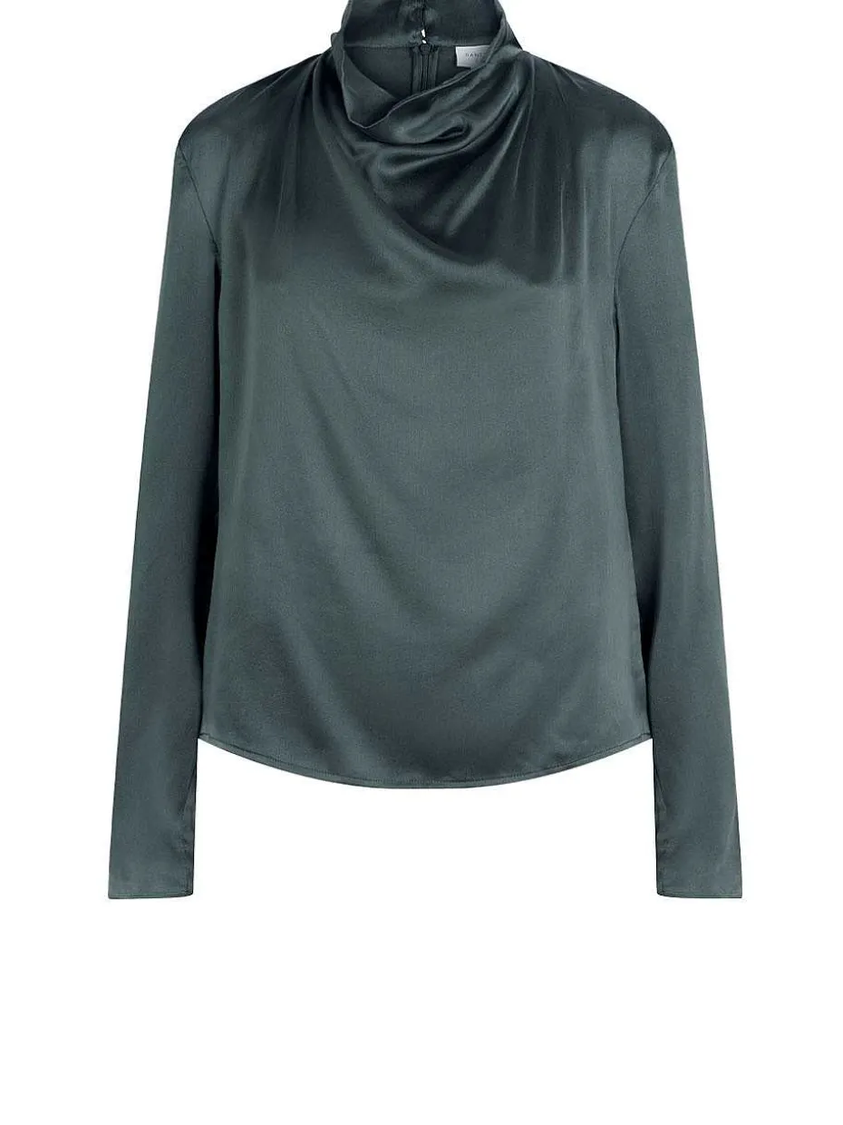 DANTE6 D6Ipsum Silk Drapey Top Fashion
