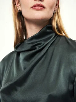 DANTE6 D6Ipsum Silk Drapey Top Fashion