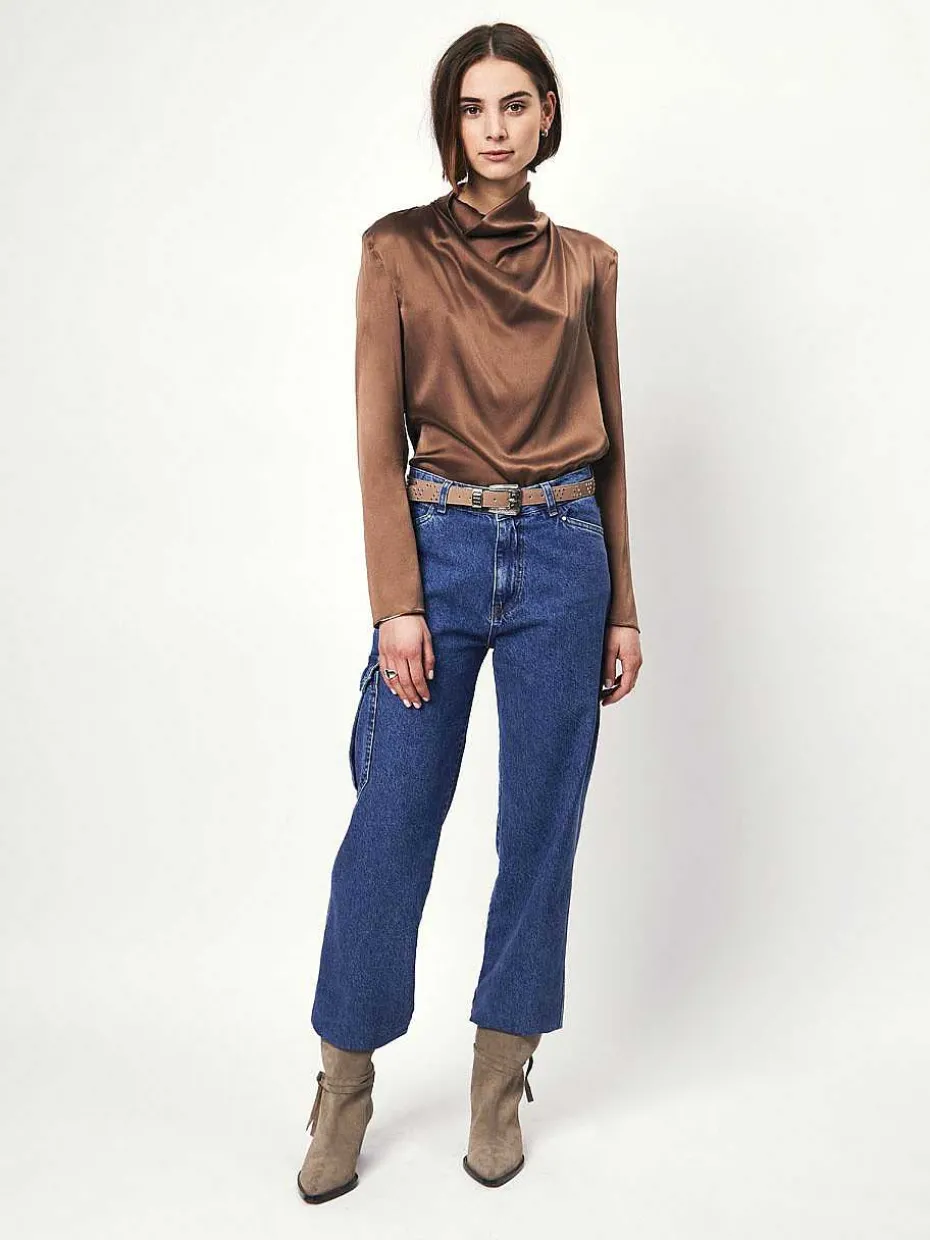 DANTE6 D6Ipsum Silk Drapey Top Best