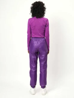 DANTE6 D6Kuno Leather Jogger Pants Fashion