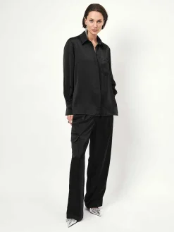 DANTE6 D6Louda Satin Long Shirt New