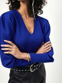 DANTE6 D6Miro Structured V-Neck Top Flash Sale