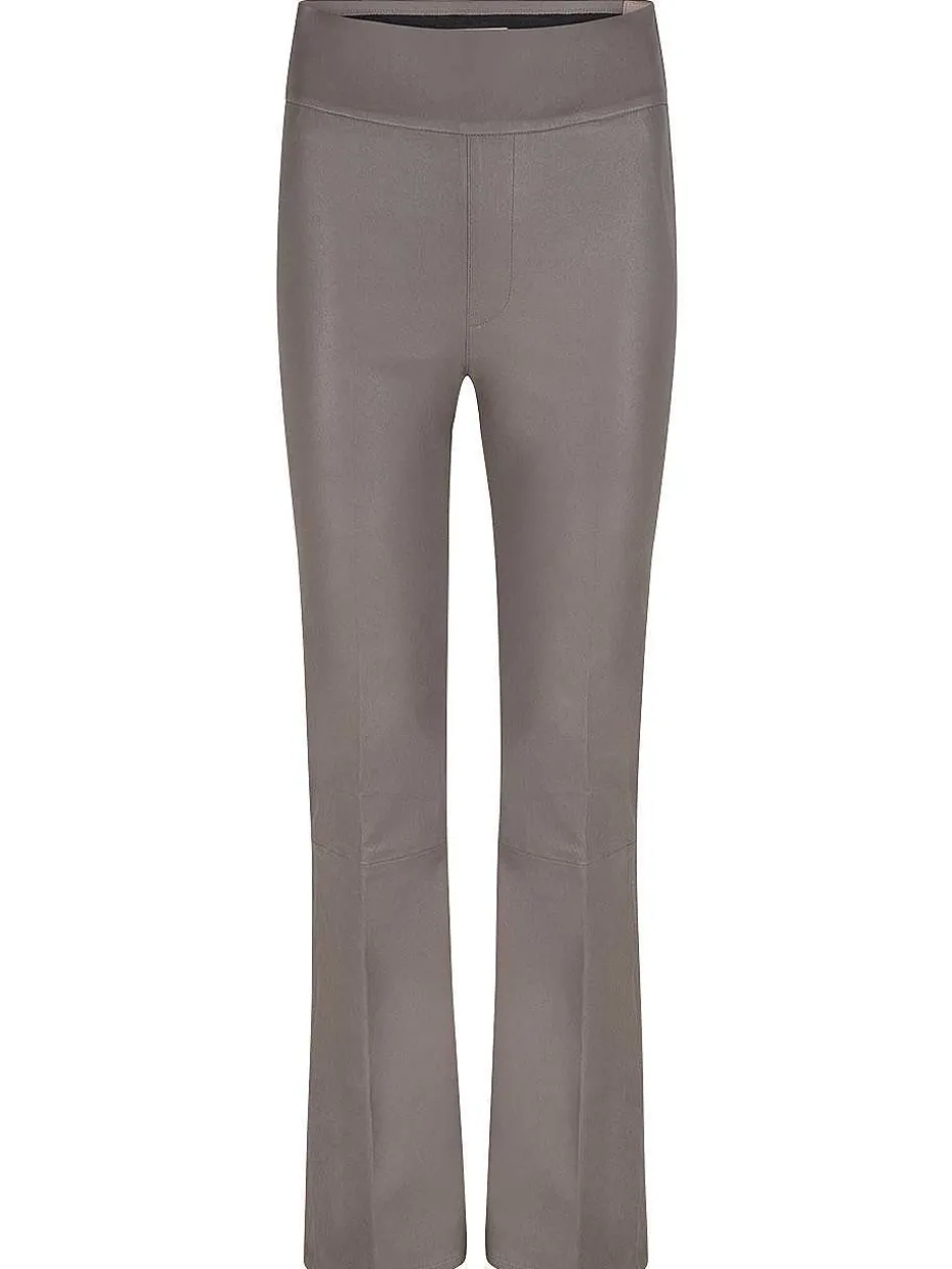 DANTE6 D6Nome Crp Flare Leren Broek Fashion