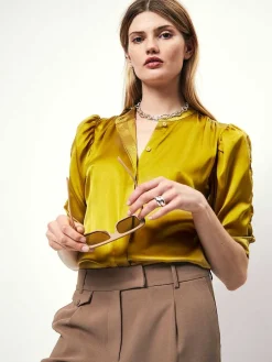 DANTE6 D6Pernaud Silk Smocked Blouse Online