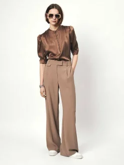 DANTE6 D6Pernaud Silk Smocked Blouse New