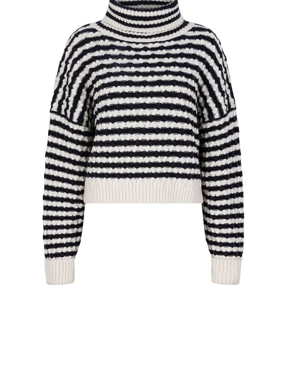DANTE6 D6Veneto Stripe Turtle Sweater Store