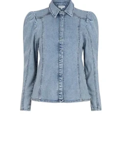 DANTE6 D6Worth Denim Blouse Discount