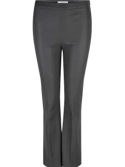 DANTE6 Tyson Crop Flare Leren Broek Grijs Best Sale