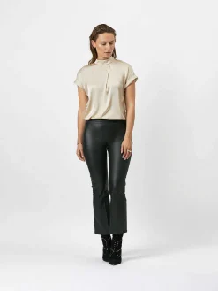 DANTE6 Tyson Leren Crop Flare Broek Store